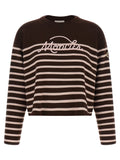 Moncler Striped Sweater With Embroidery