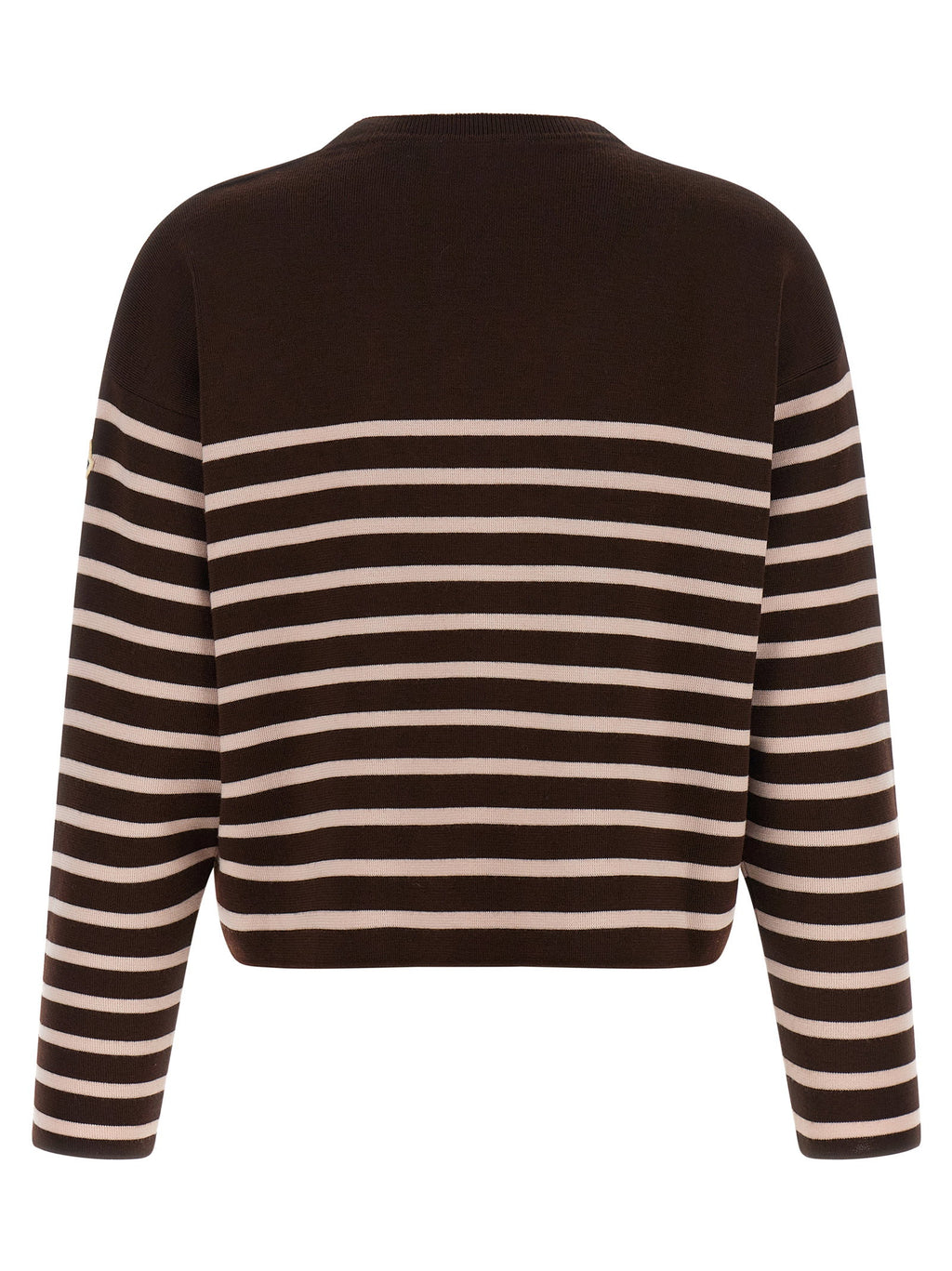 Moncler Striped Sweater With Embroidery