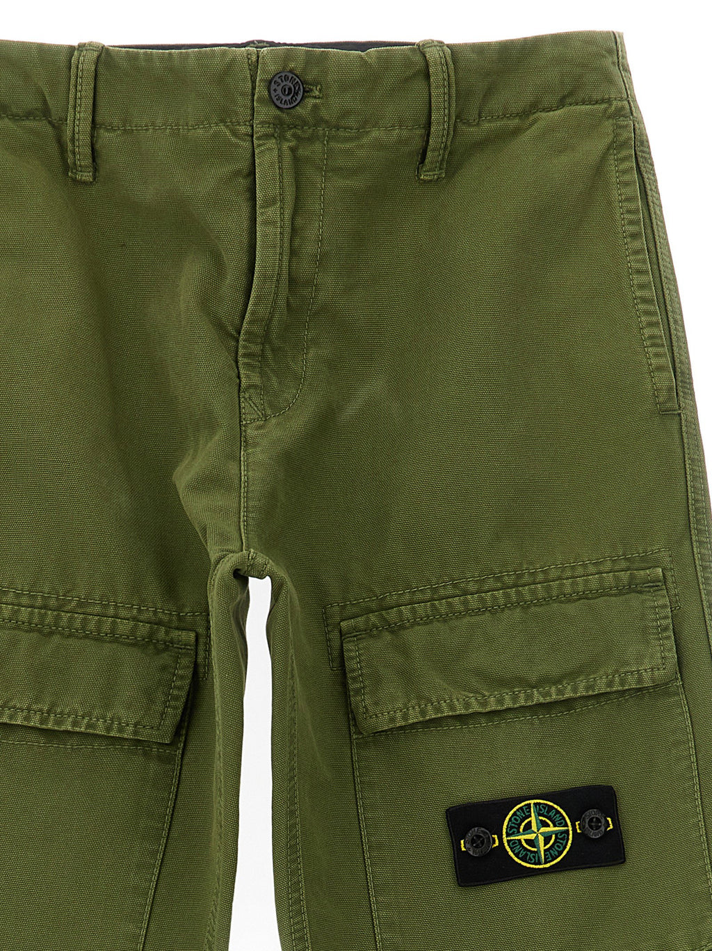 Stone Island Junior Canvas Cargo Pants