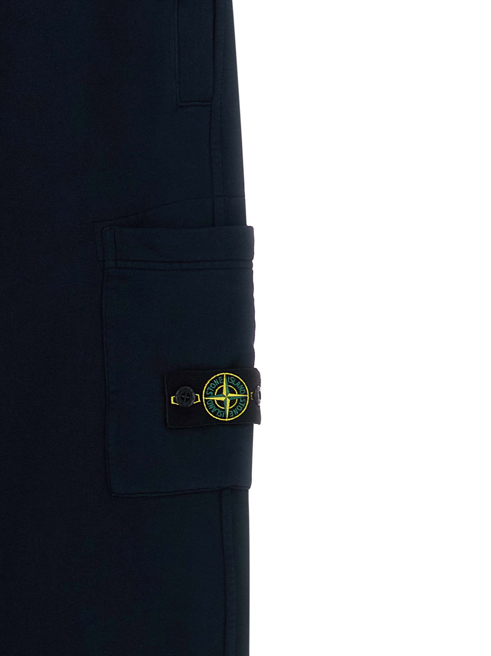 Stone Island Junior Badge Logo Cargo Joggers