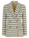 Brunello Cucinelli Striped Sweater Blazer