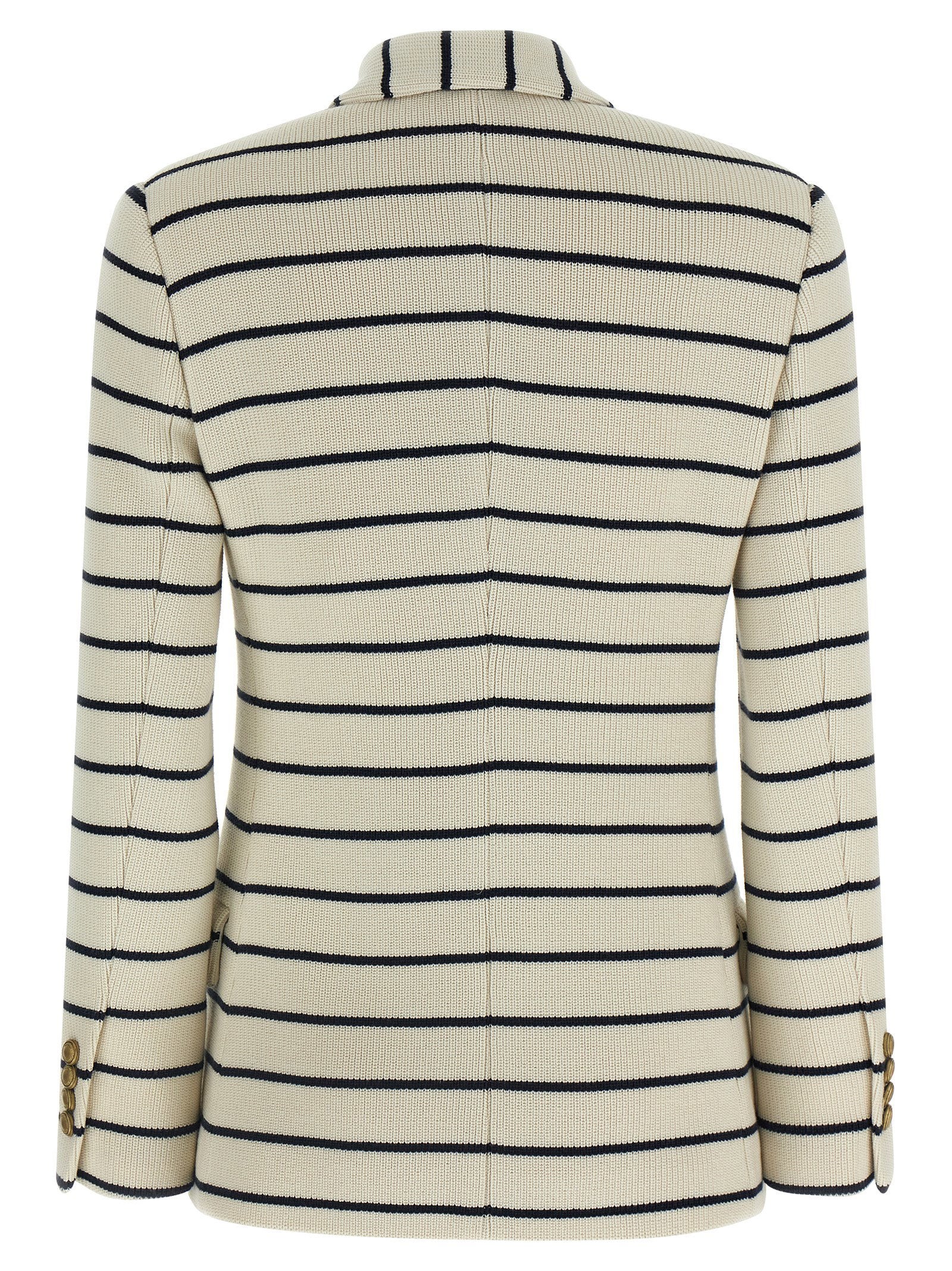 Brunello Cucinelli Striped Sweater Blazer