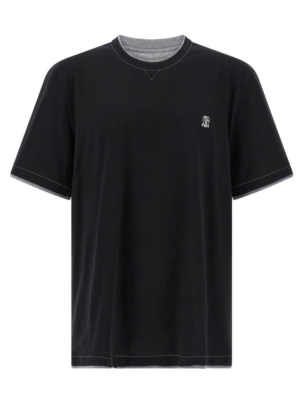 Brunello Cucinelli Double Layer T-shirt