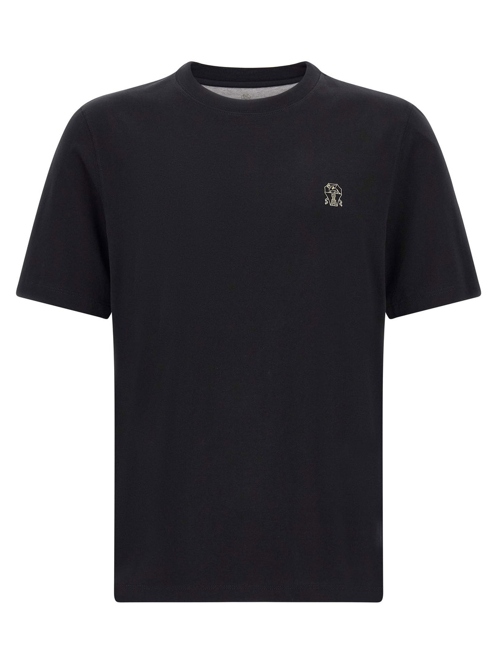 Brunello Cucinelli Logo Embroidery T-shirt