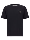 Brunello Cucinelli Logo Embroidery T-shirt