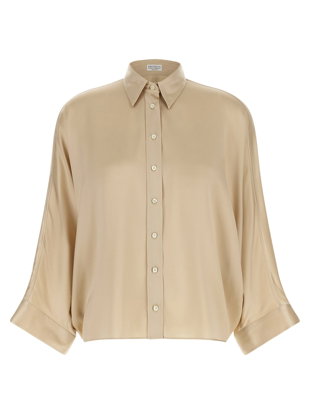 Brunello Cucinelli Monile Satin Shirt