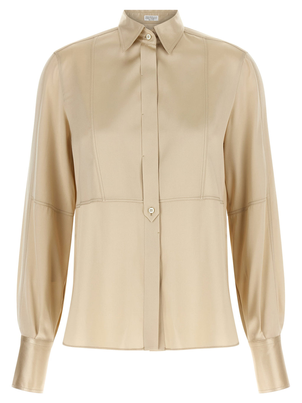 Brunello Cucinelli Satin Silk Shirt