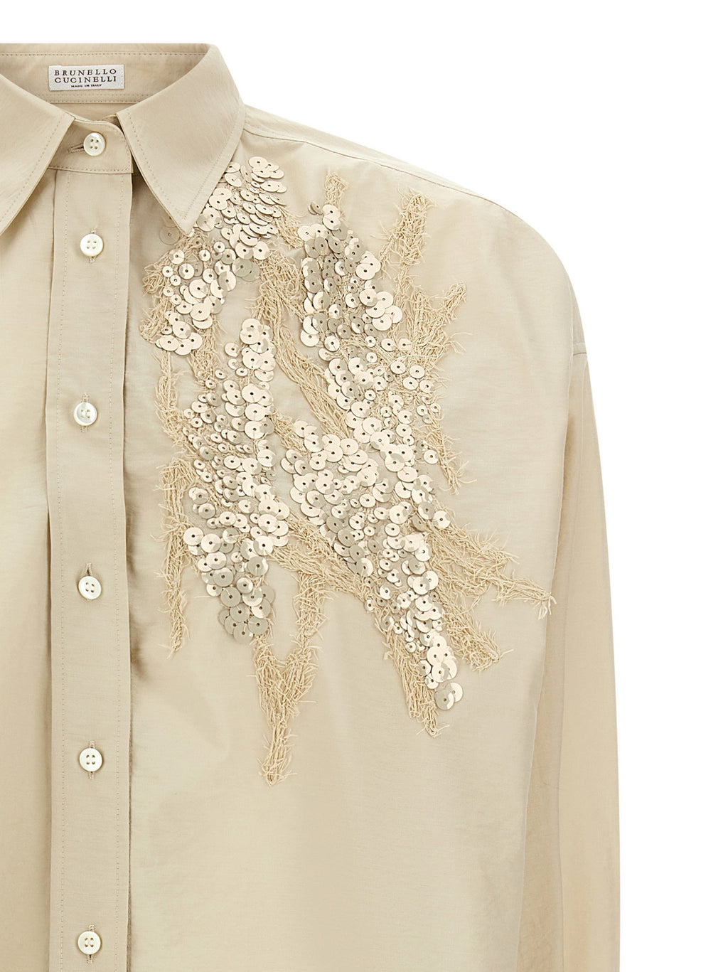 Brunello Cucinelli Dazzling Seabed Embroidery Shirt