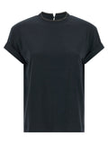 Brunello Cucinelli Shiny Collar T-shirt