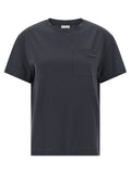Brunello Cucinelli Shiny Tab T-shirt