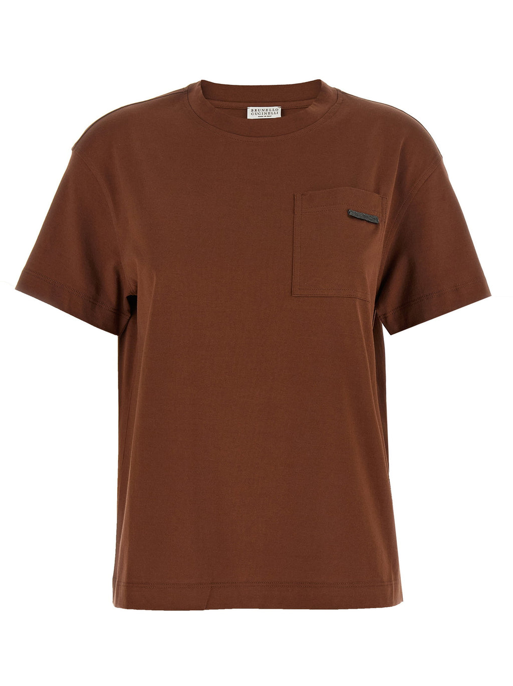 Brunello Cucinelli Shiny Tab T-shirt