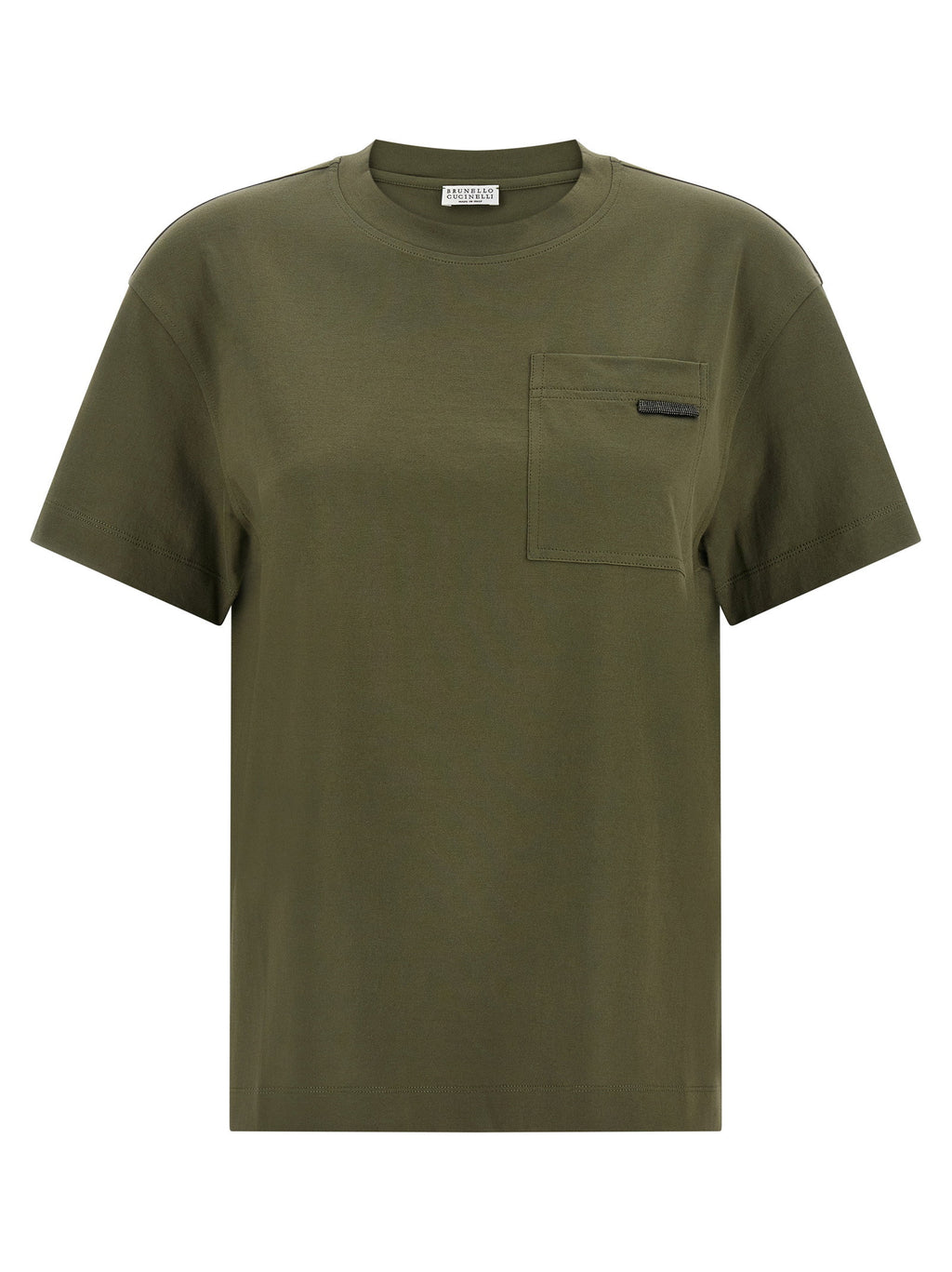 Brunello Cucinelli Shiny Tab T-shirt