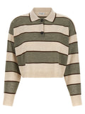 Brunello Cucinelli Sparkling Stripes Polo Shirt