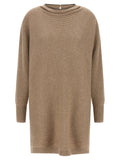 Brunello Cucinelli Precious Collar Dress