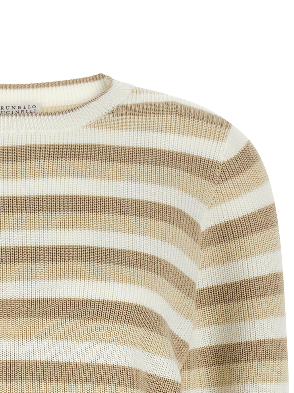 Brunello Cucinelli Striped Cotton Sweater