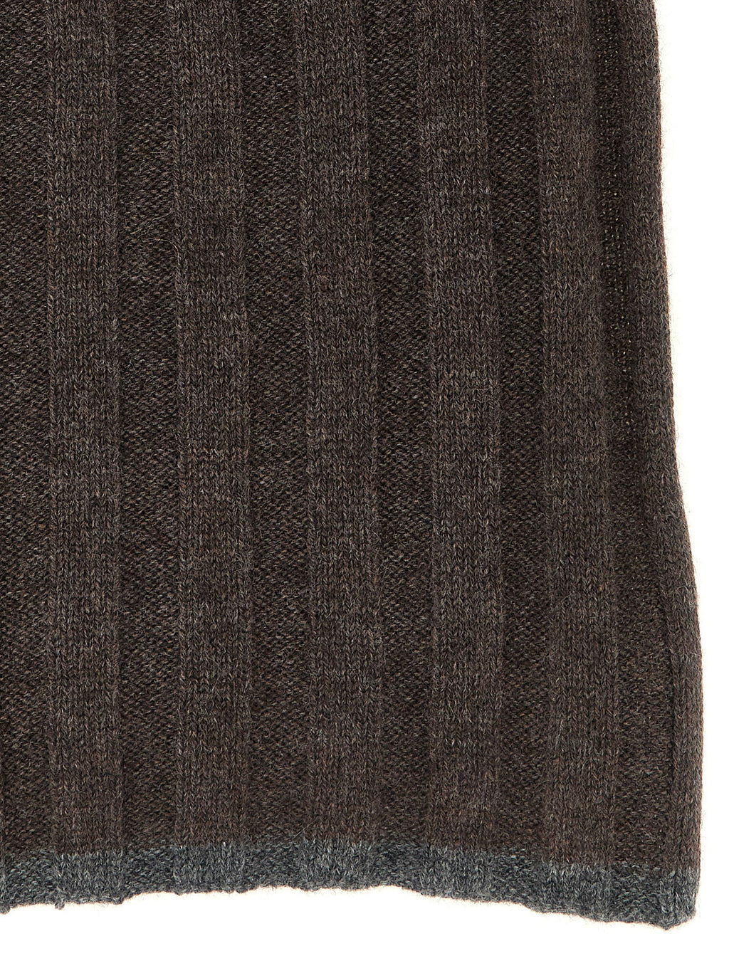Brunello Cucinelli Ribbed Cashmere Knit Scarf