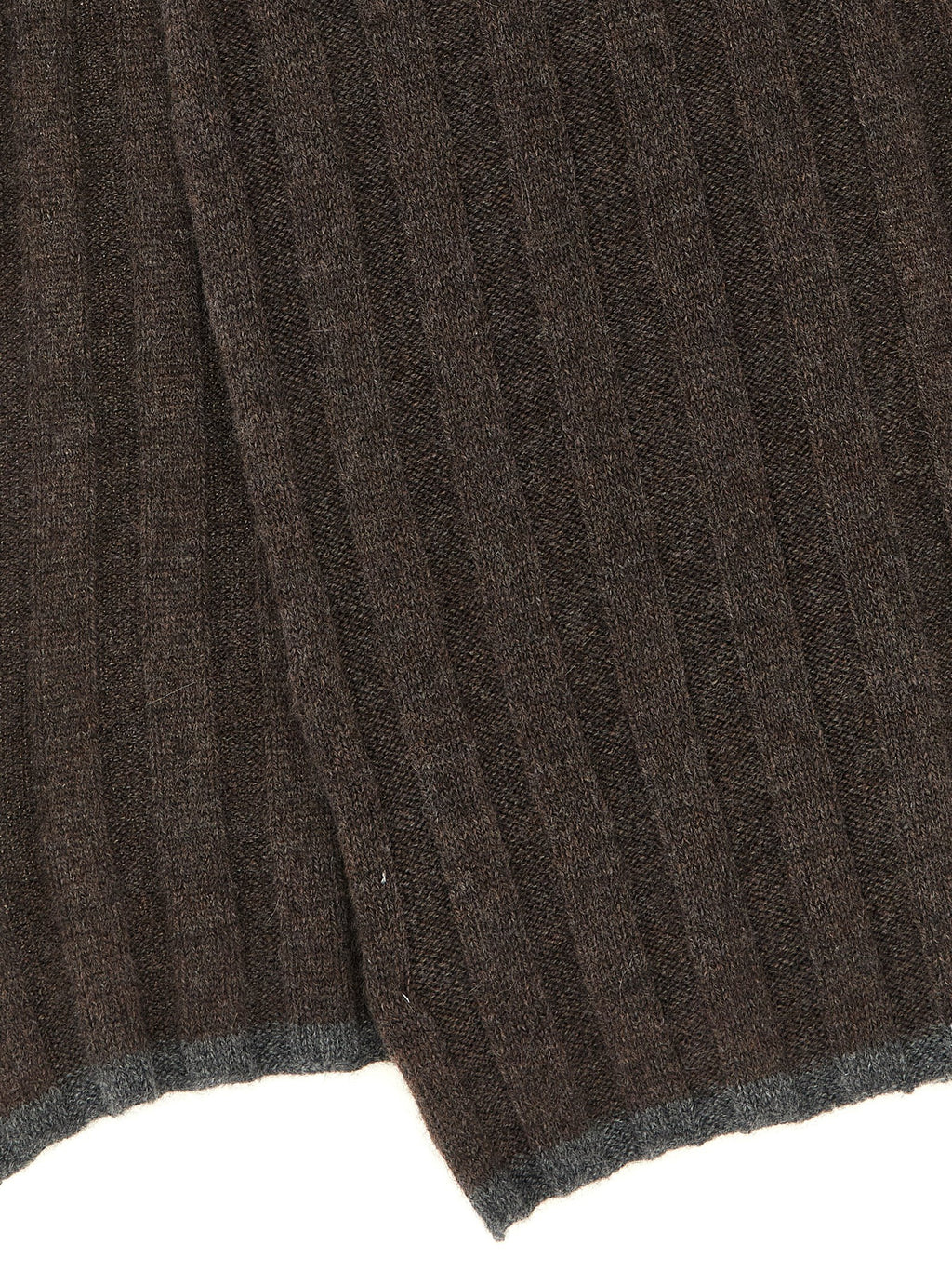 Brunello Cucinelli Ribbed Cashmere Knit Scarf