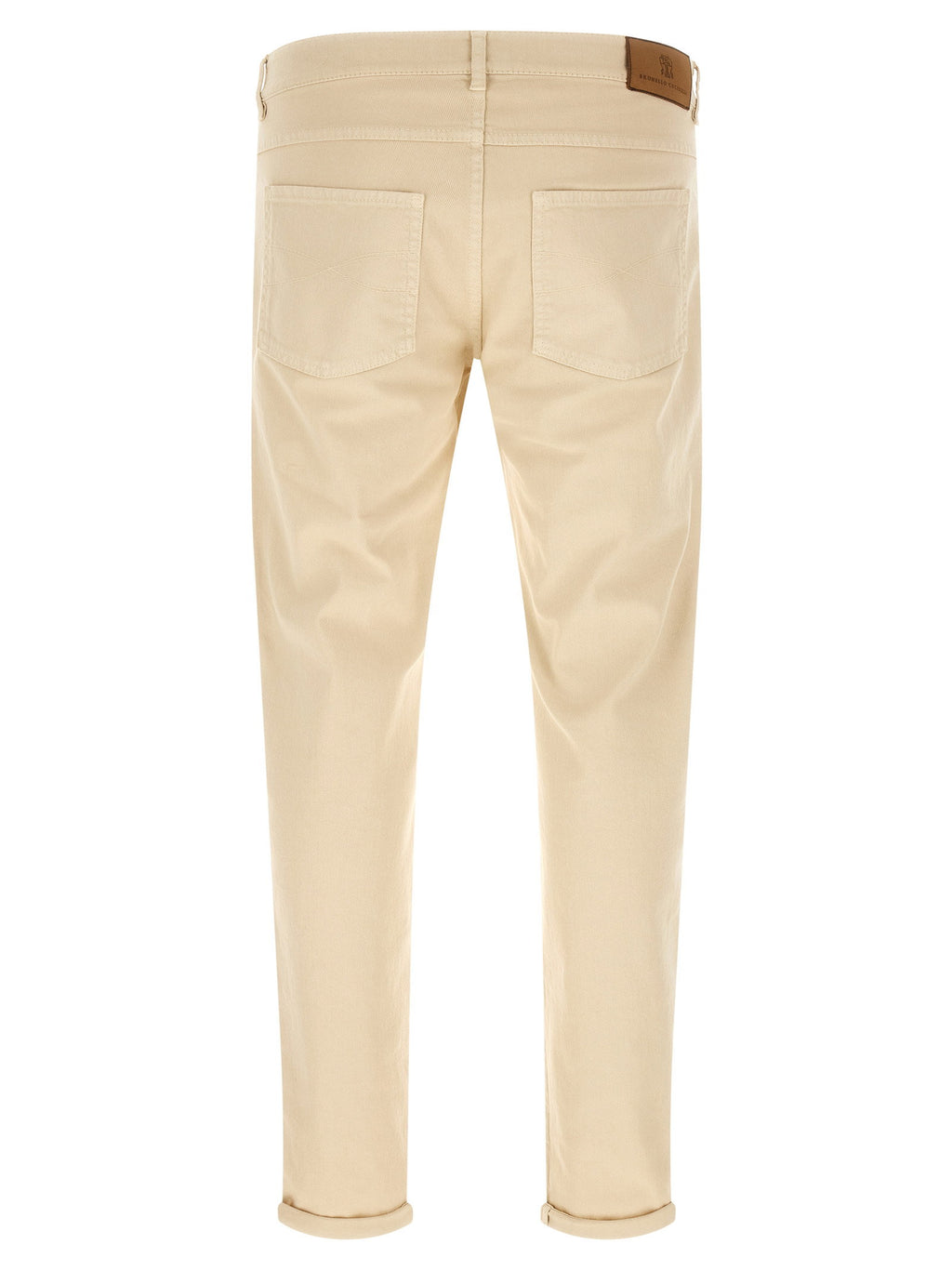 Brunello Cucinelli Logo Embroidery Jeans