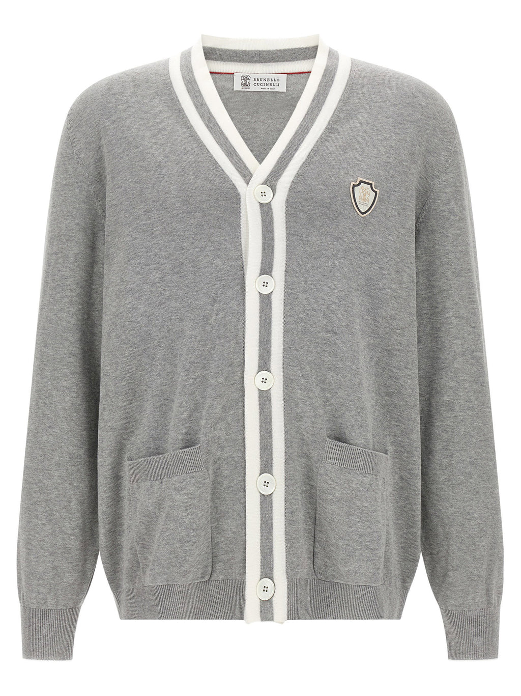 Brunello Cucinelli Heraldic Logo Cardigan