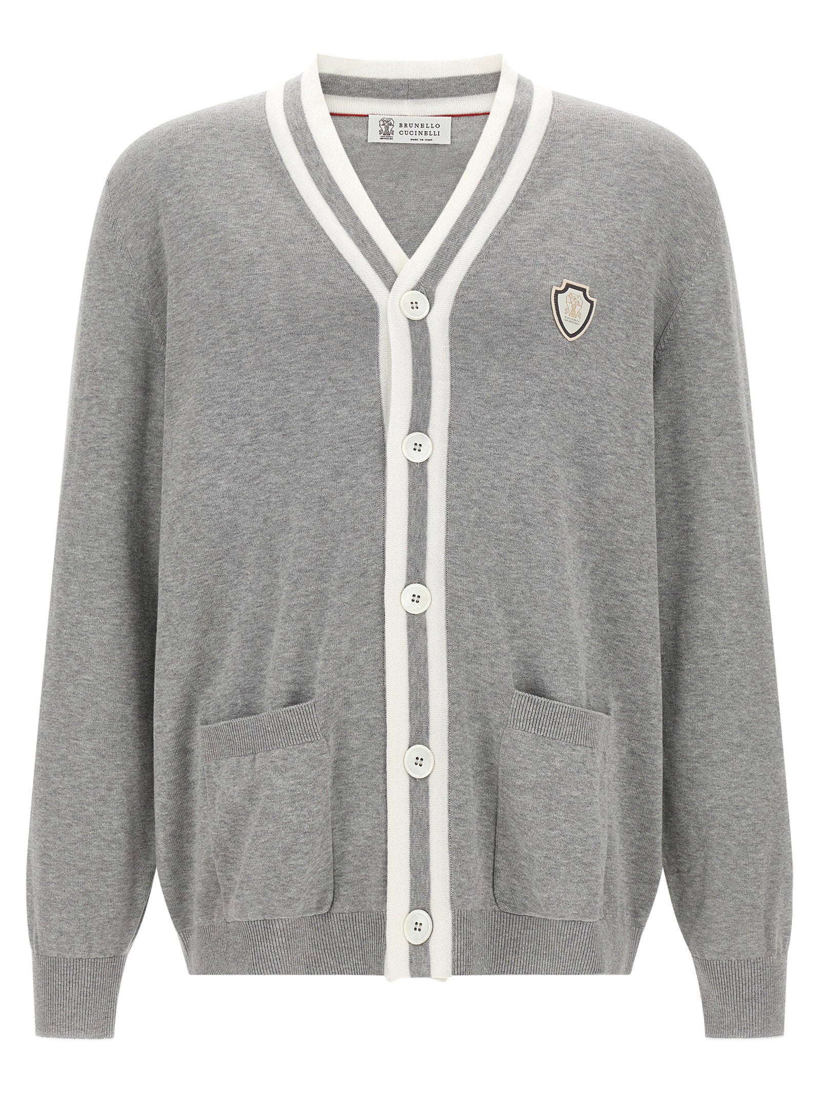 Brunello Cucinelli Heraldic Logo Cardigan