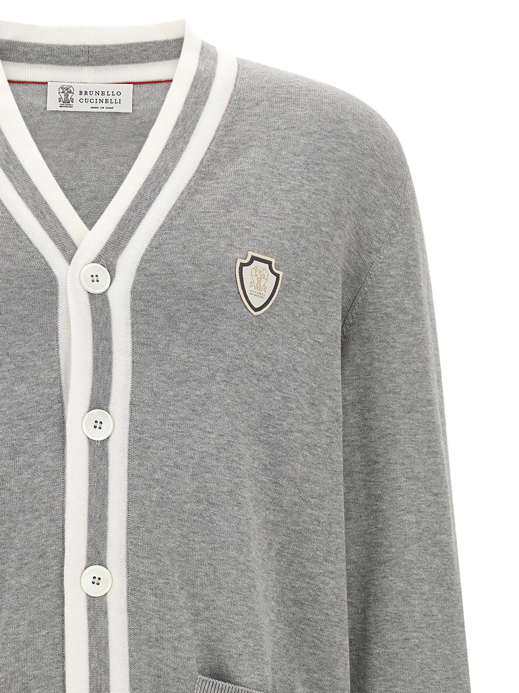 Brunello Cucinelli Heraldic Logo Cardigan