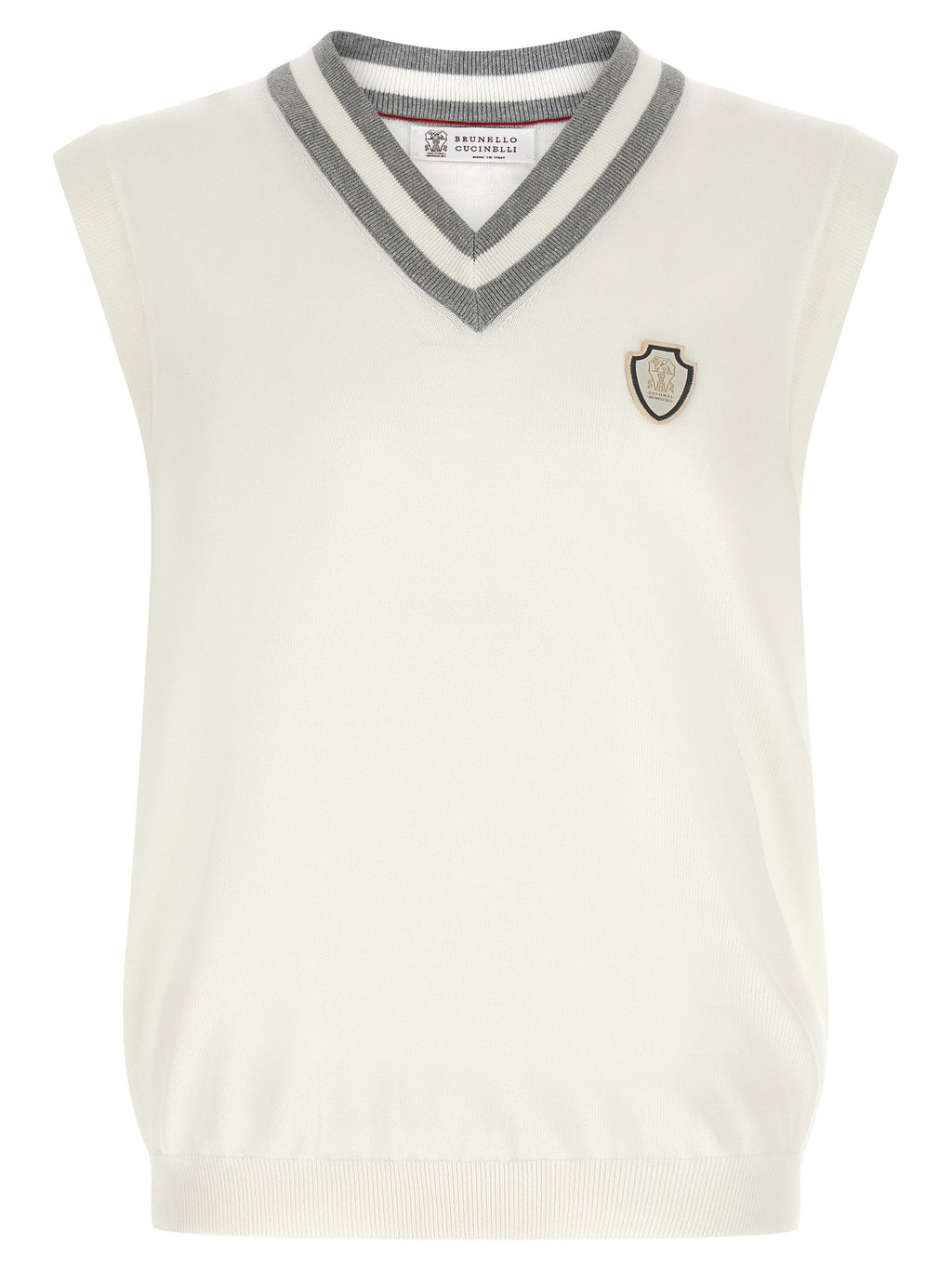Brunello Cucinelli Logo Patch Vest