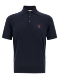 Brunello Cucinelli Logo Embroidery Polo Shirt