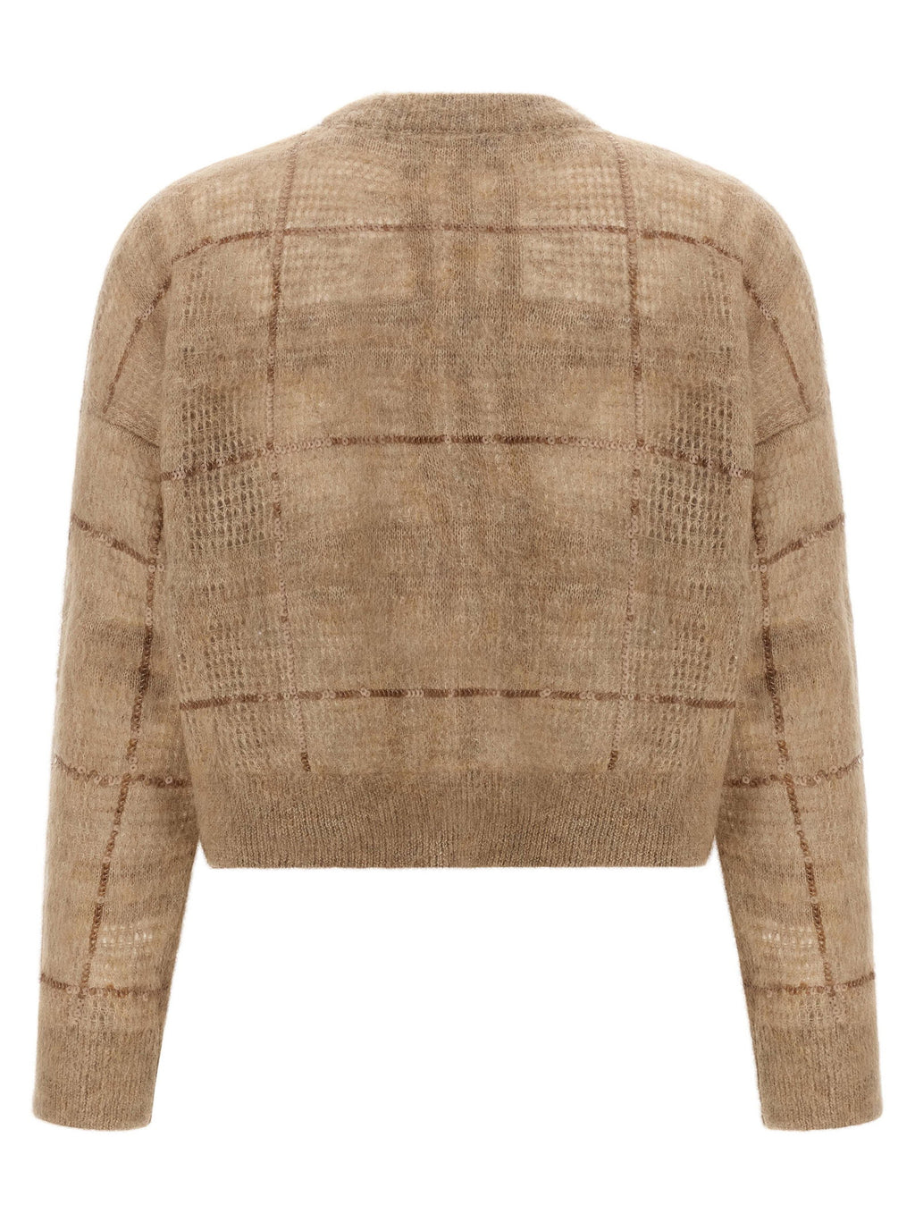 Brunello Cucinelli Sequin Check Sweater