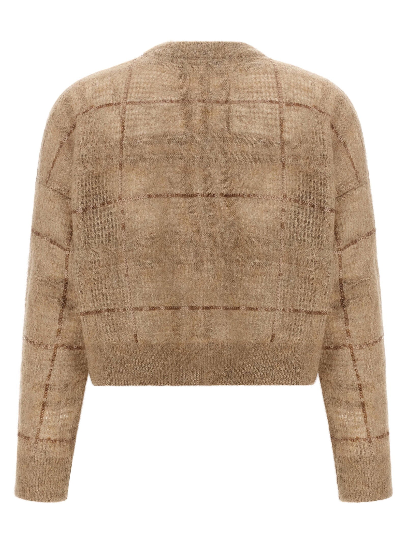 Brunello Cucinelli Sequin Check Sweater