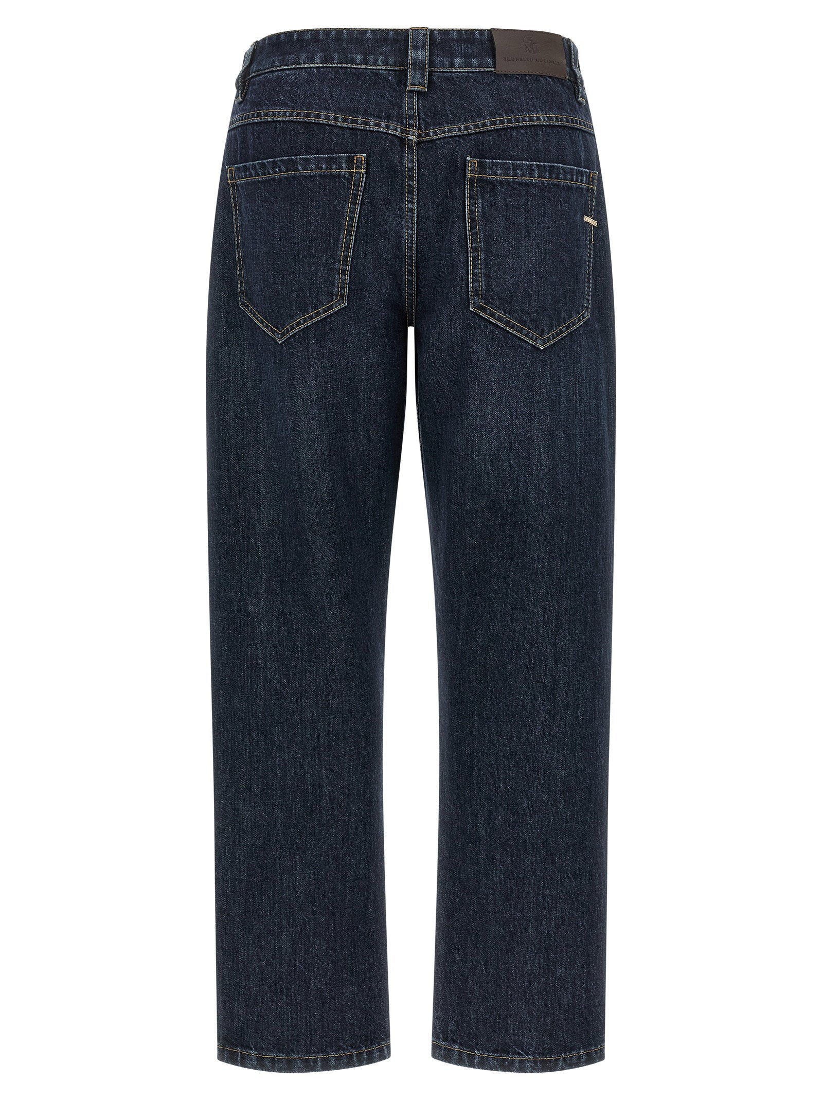 Brunello Cucinelli Shiny Bartack Jeans
