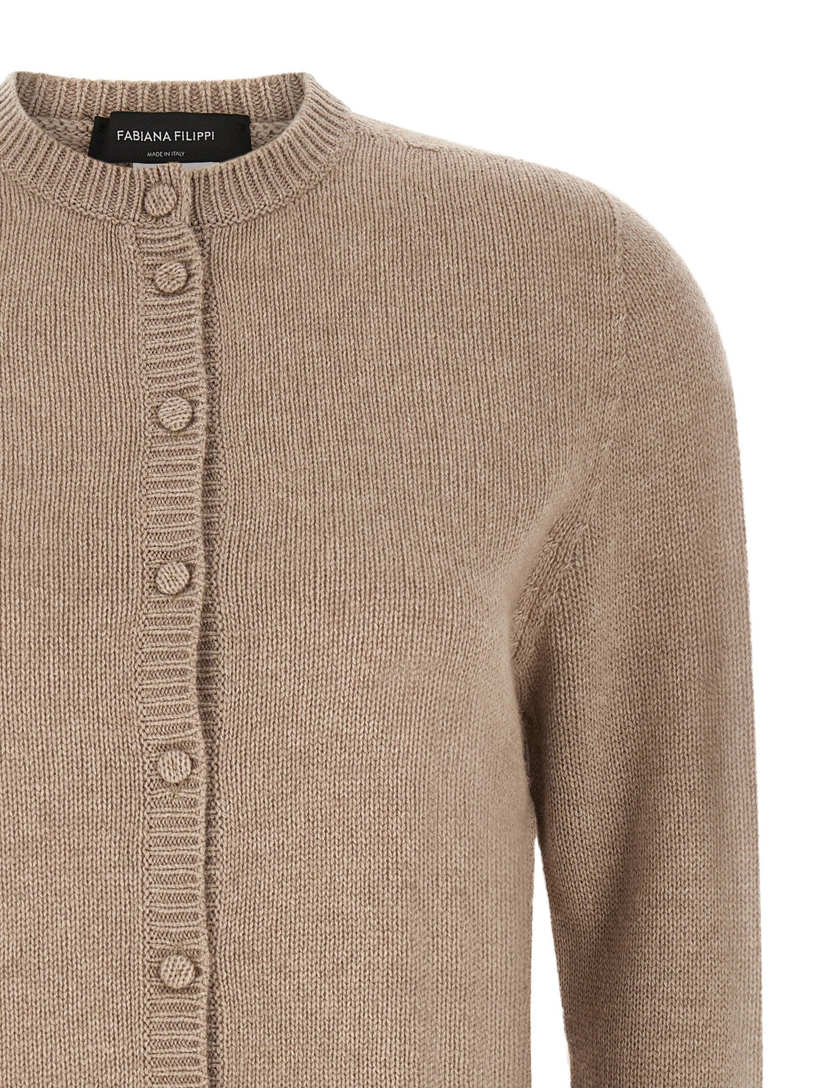 Fabiana Filippi Covered Buttons Cardigan