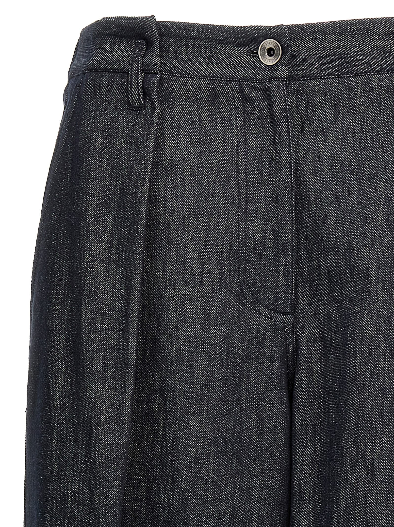 Brunello Cucinelli A-line Pleated Pants