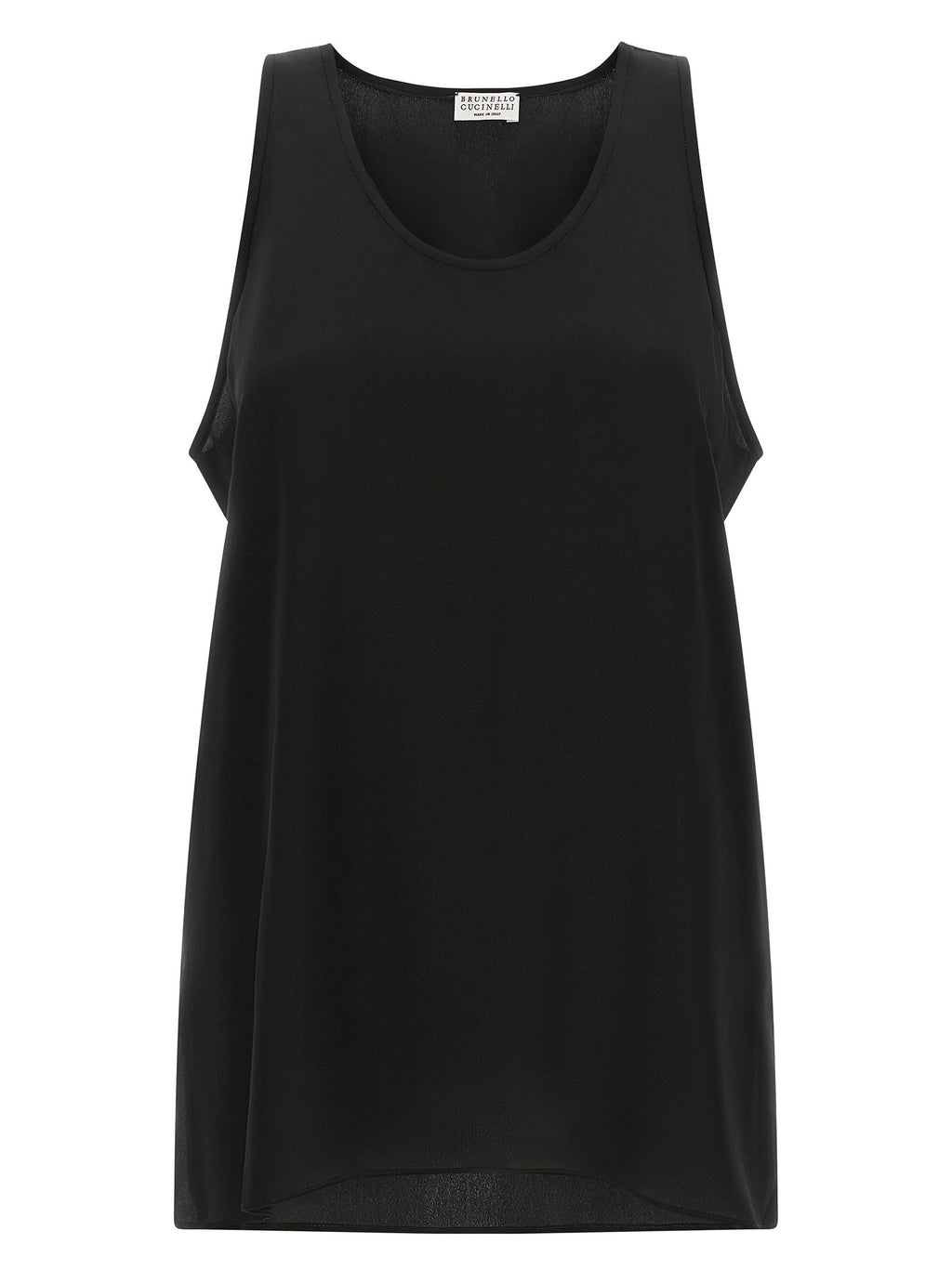 Brunello Cucinelli Monile Silk Top