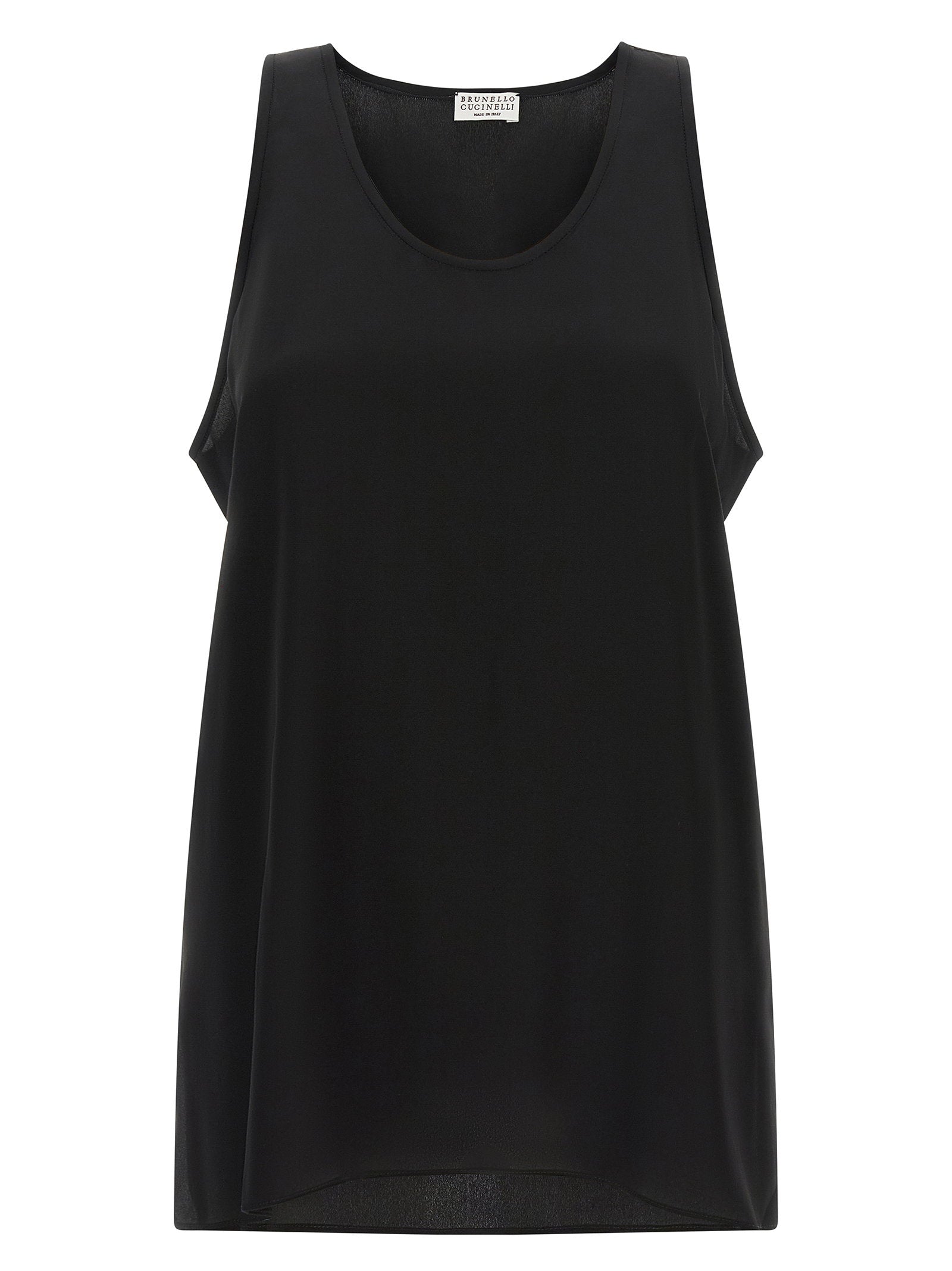 Brunello Cucinelli Monile Silk Top