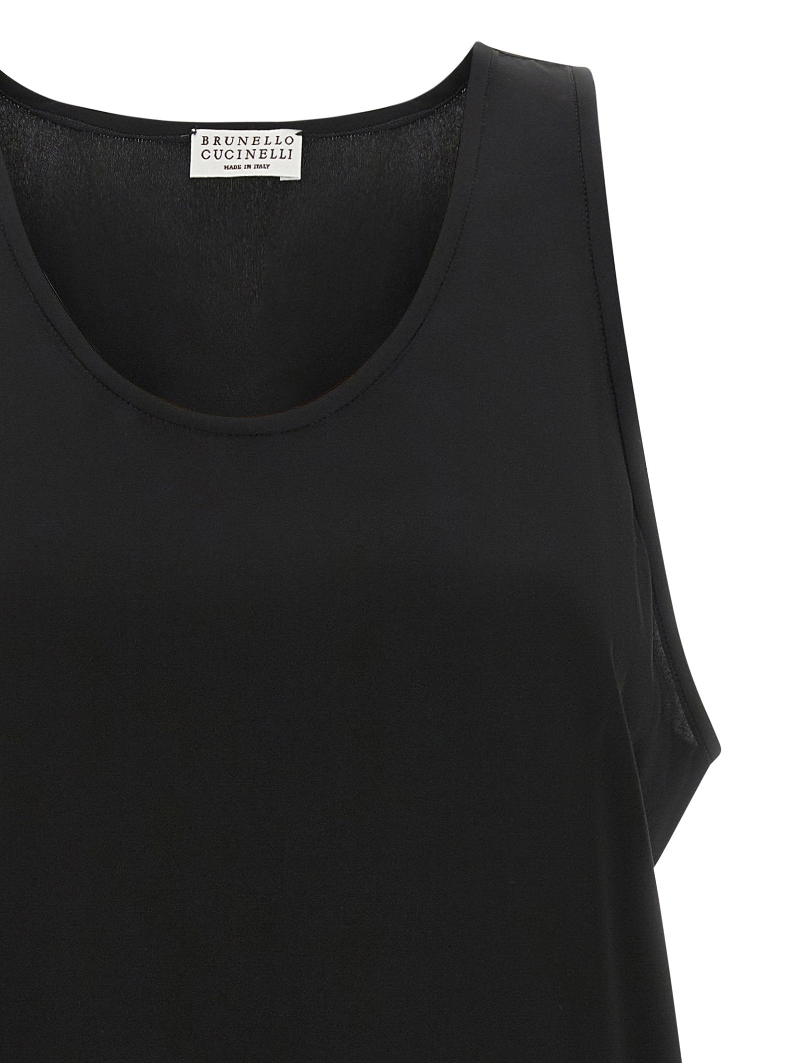 Brunello Cucinelli Monile Silk Top
