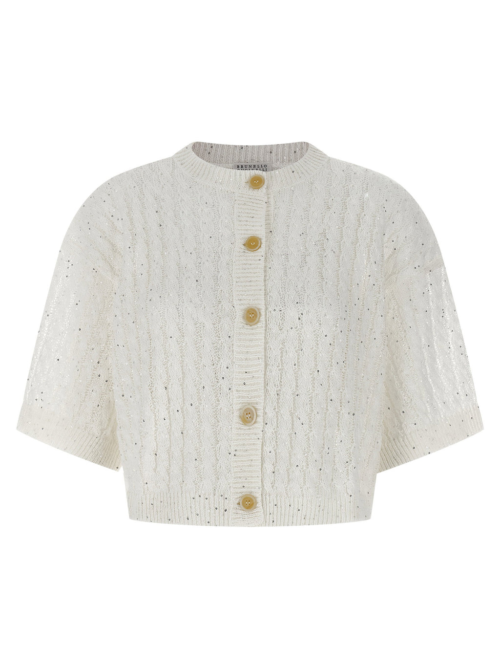 Brunello Cucinelli Dazzling Cable Cardigan