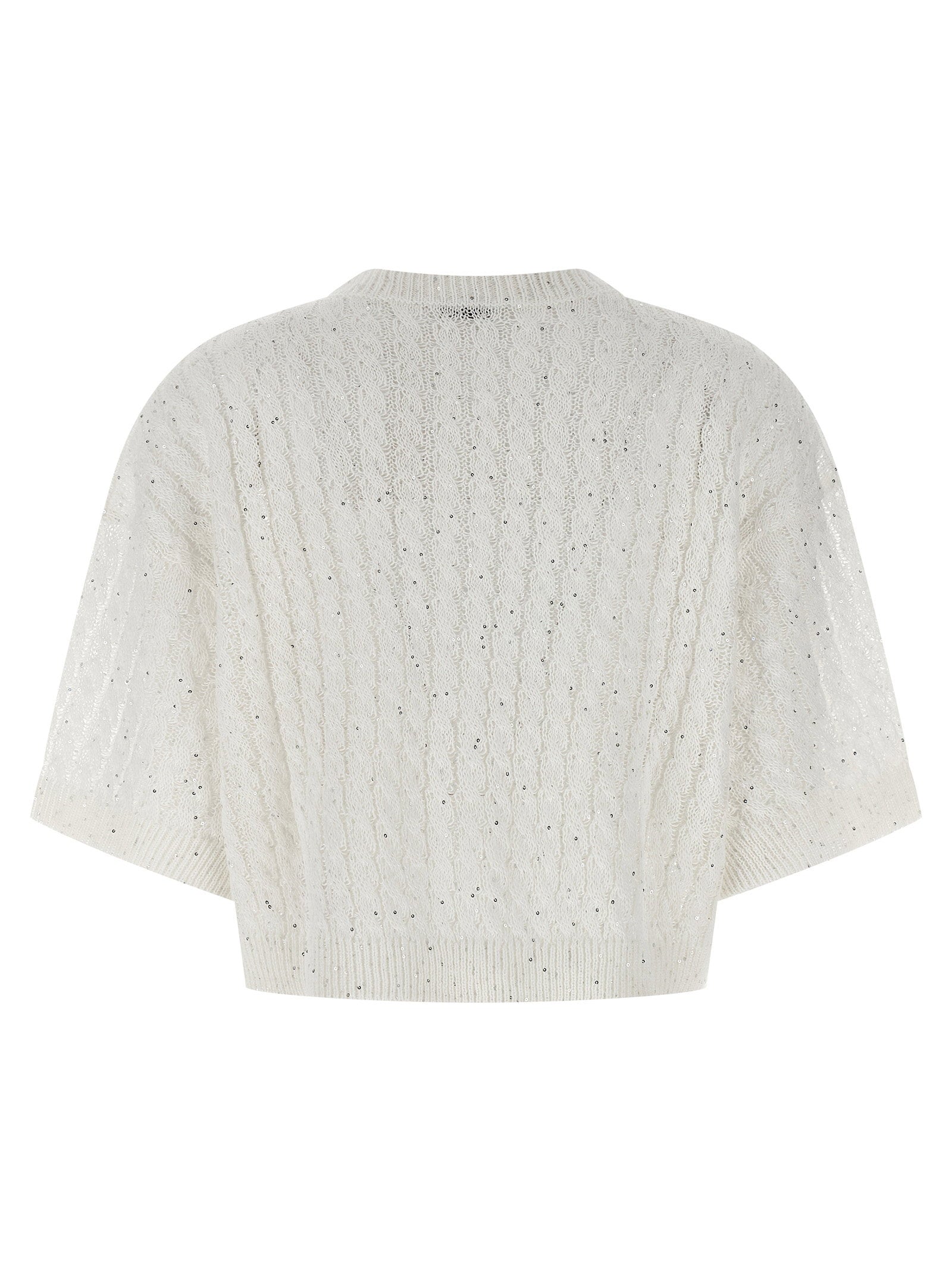 Brunello Cucinelli Dazzling Cable Cardigan