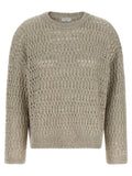 Brunello Cucinelli Dazzling Braids Sweater