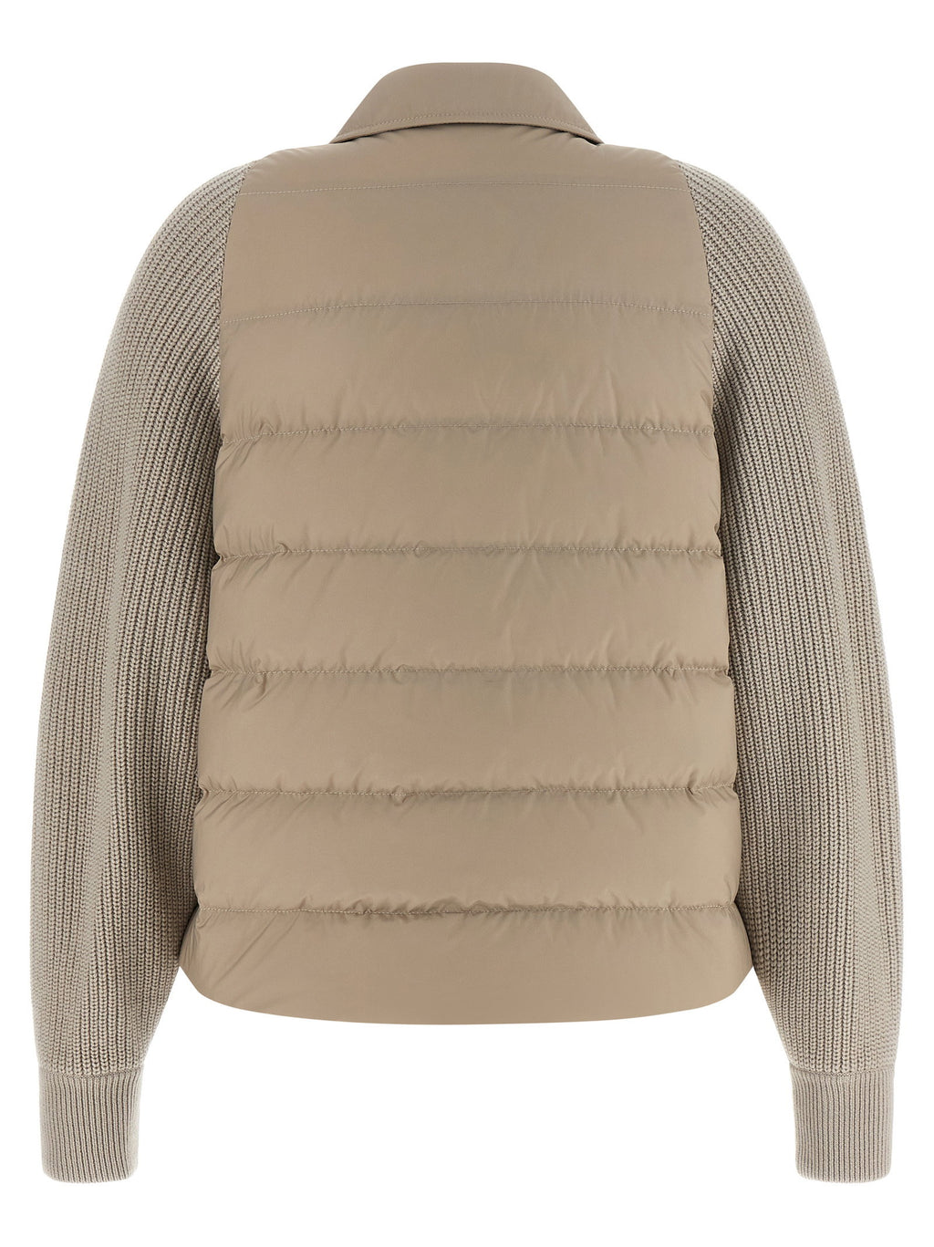Brunello Cucinelli Shiny Flap Detail Down Jacket