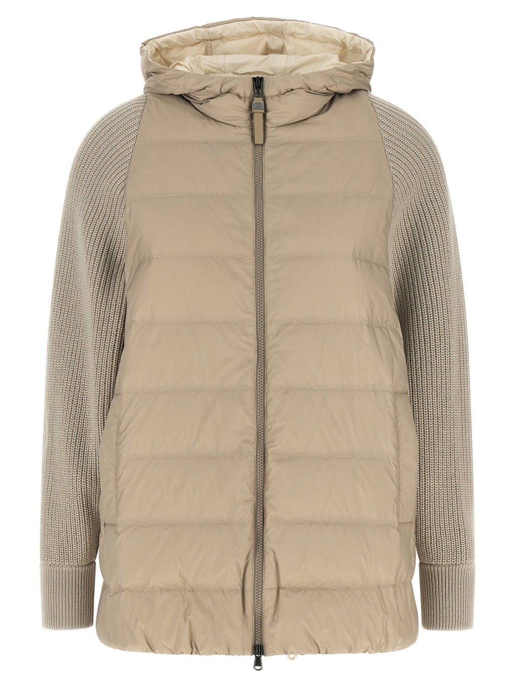 Brunello Cucinelli Shiny Zipper Pull Down Jacket