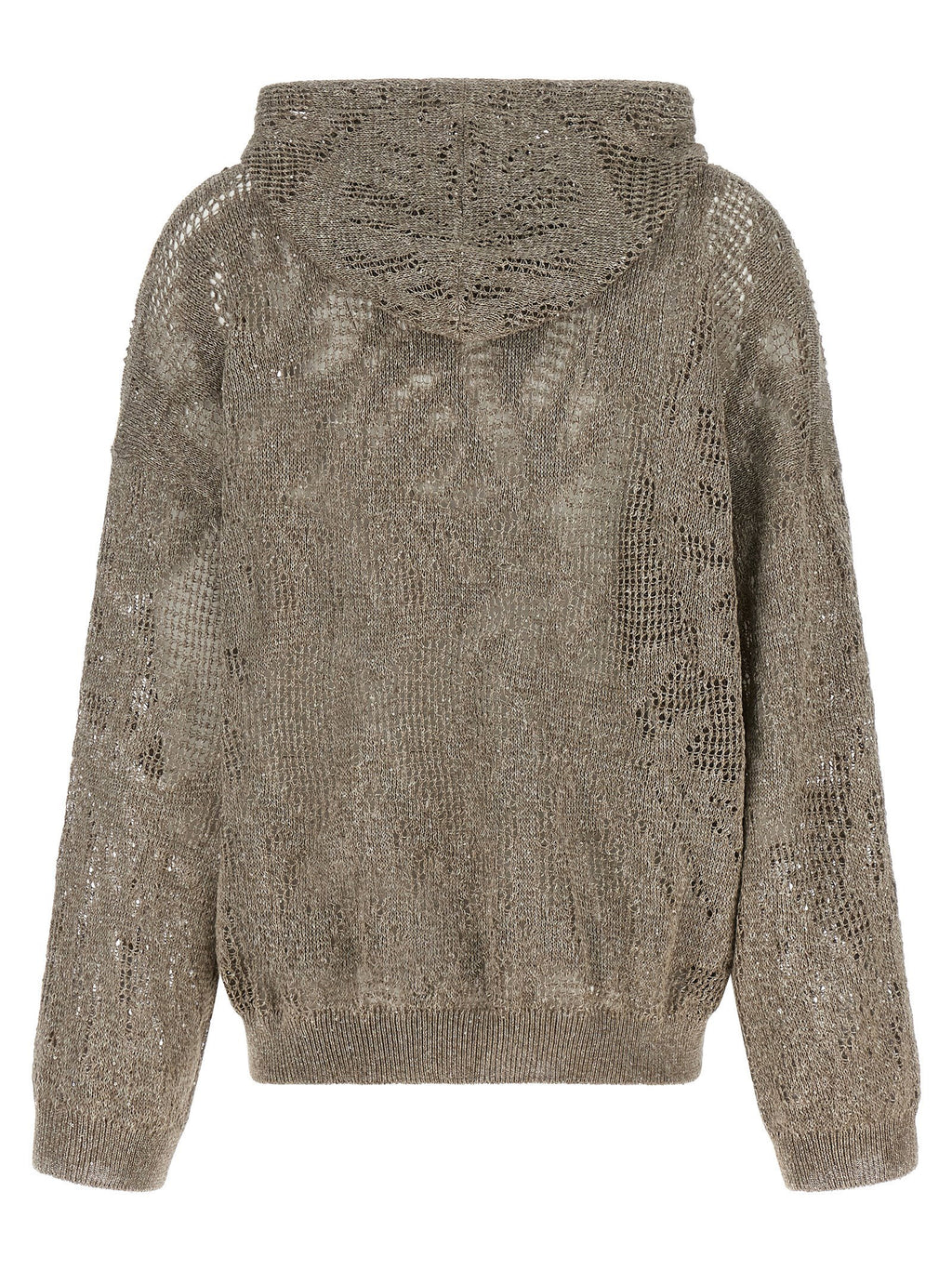 Brunello Cucinelli Openwork Hooded Sweater