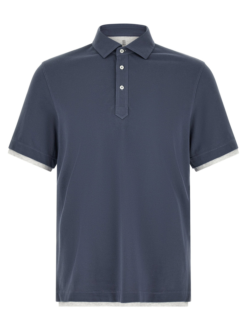 Brunello Cucinelli Double Layer Polo Shirt