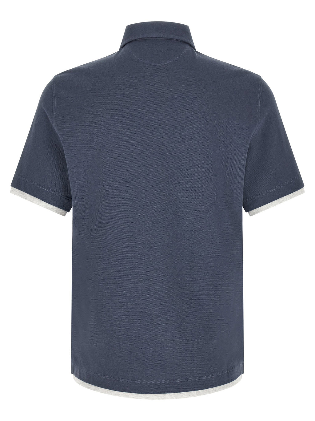 Brunello Cucinelli Double Layer Polo Shirt