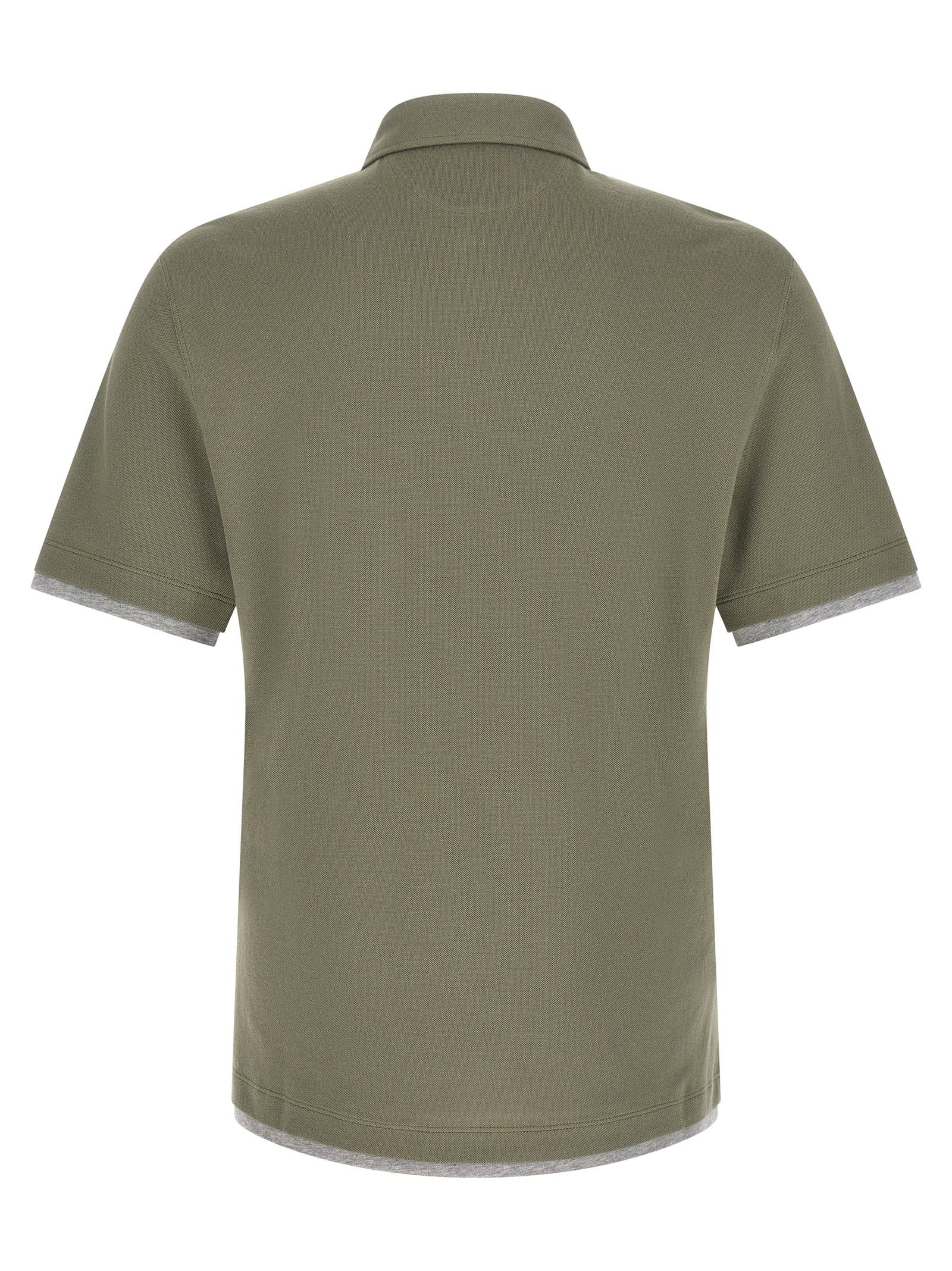 Brunello Cucinelli Faux Layering Polo Shirt