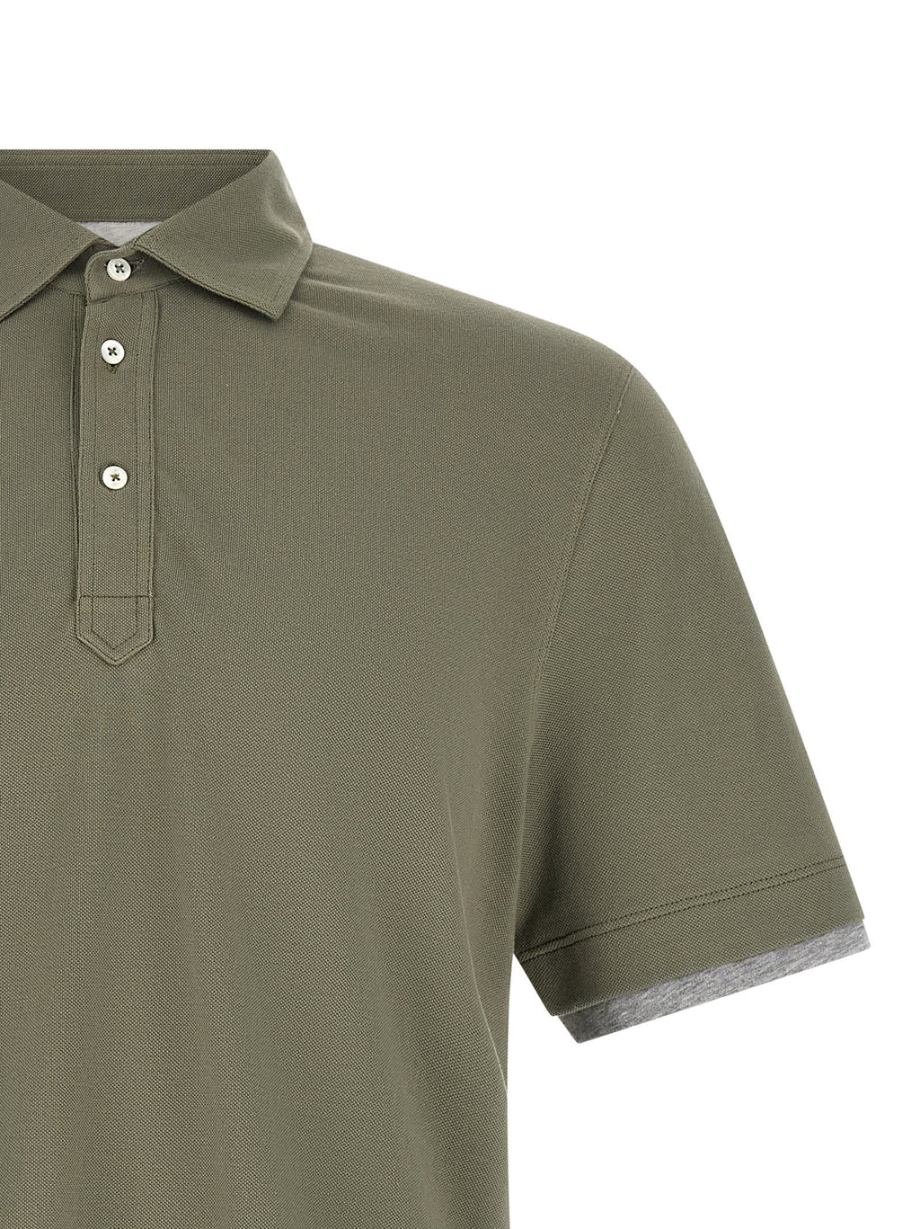 Brunello Cucinelli Faux Layering Polo Shirt