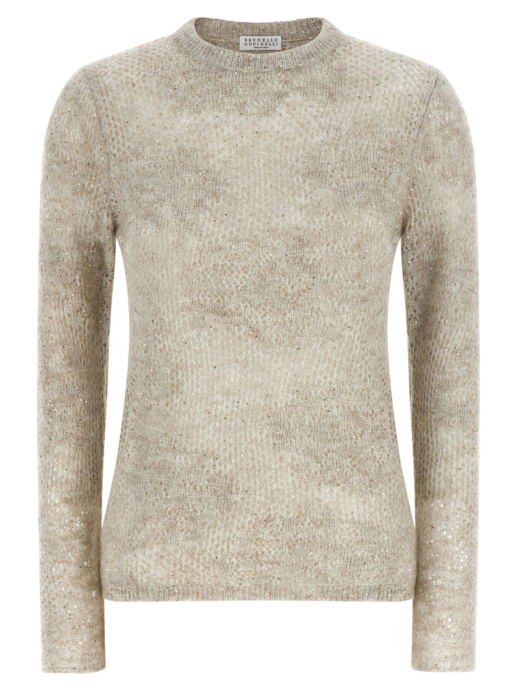 Brunello Cucinelli Flower Lace Sweater