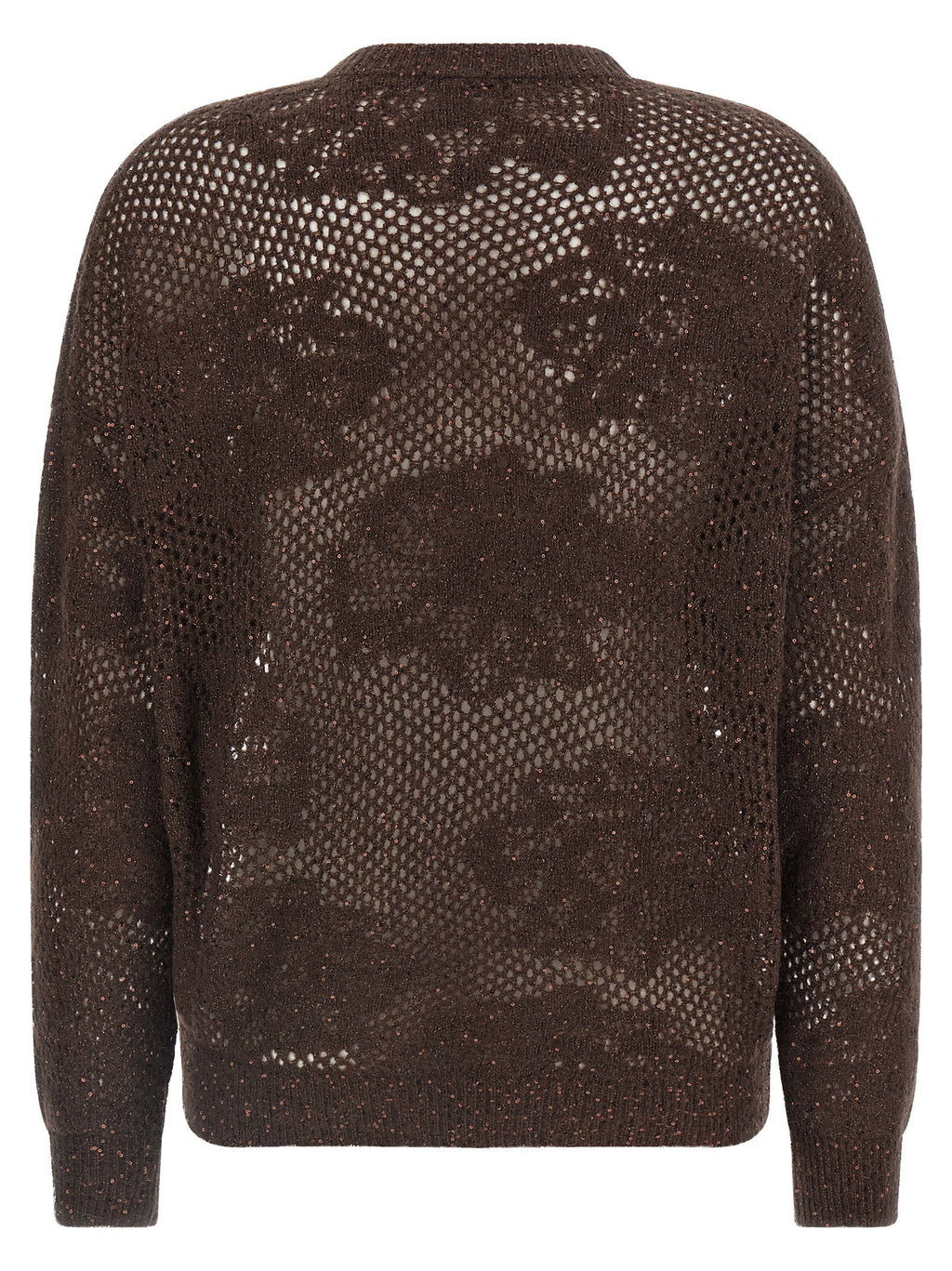 Brunello Cucinelli Flower Lace Sweater