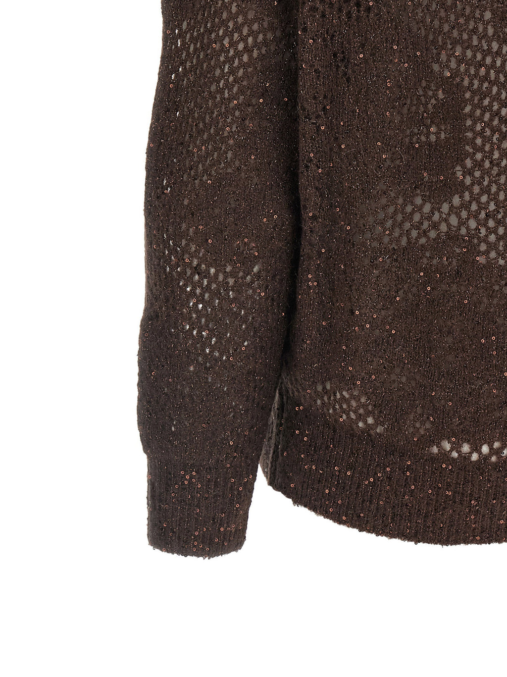 Brunello Cucinelli Flower Lace Sweater
