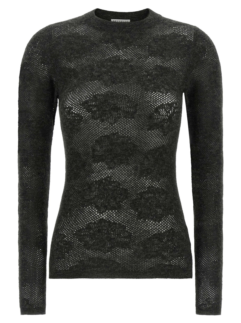 Brunello Cucinelli Flower Lace Sweater
