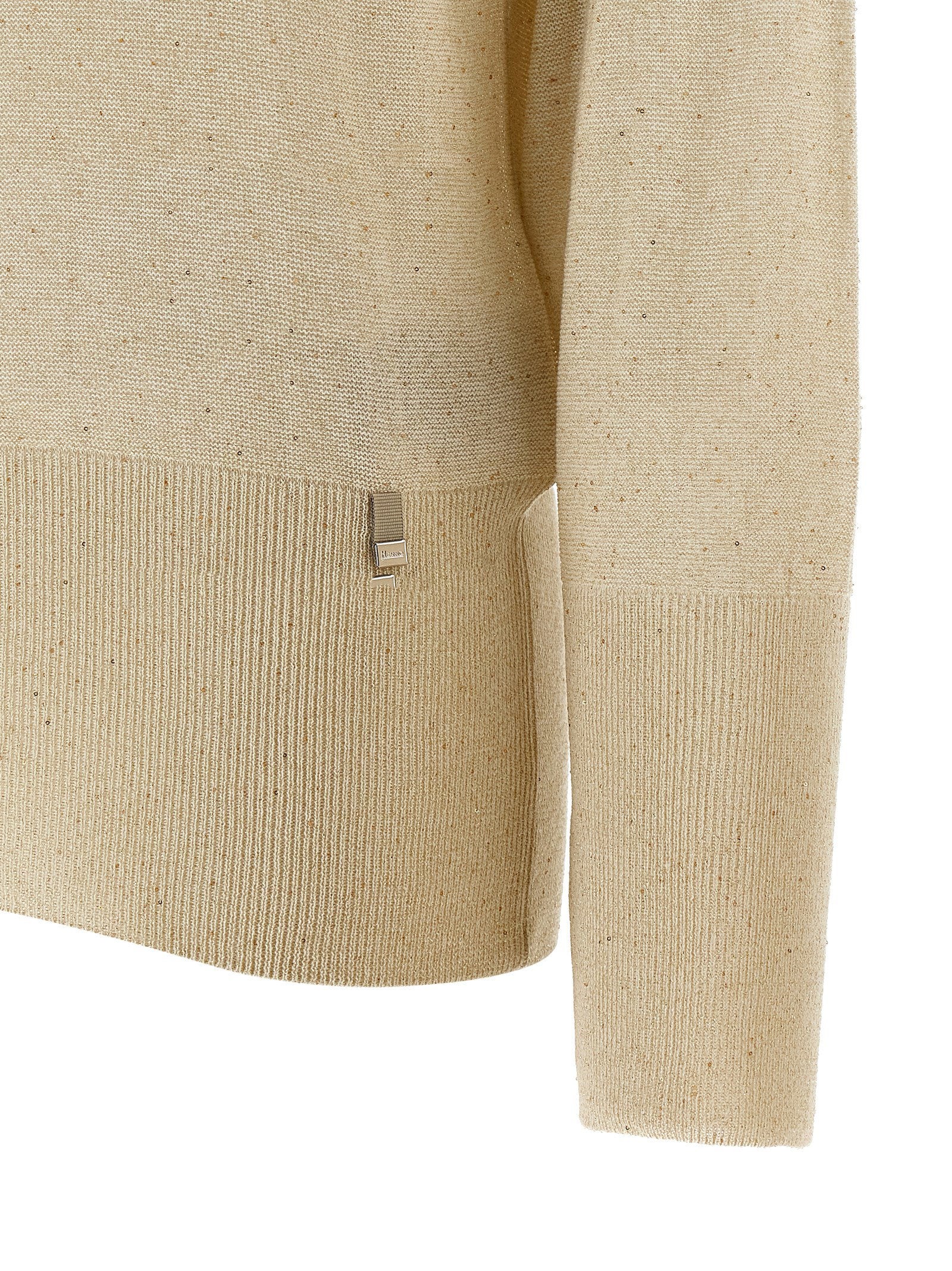 Herno Lamé And Sequin Yarn Sweater
